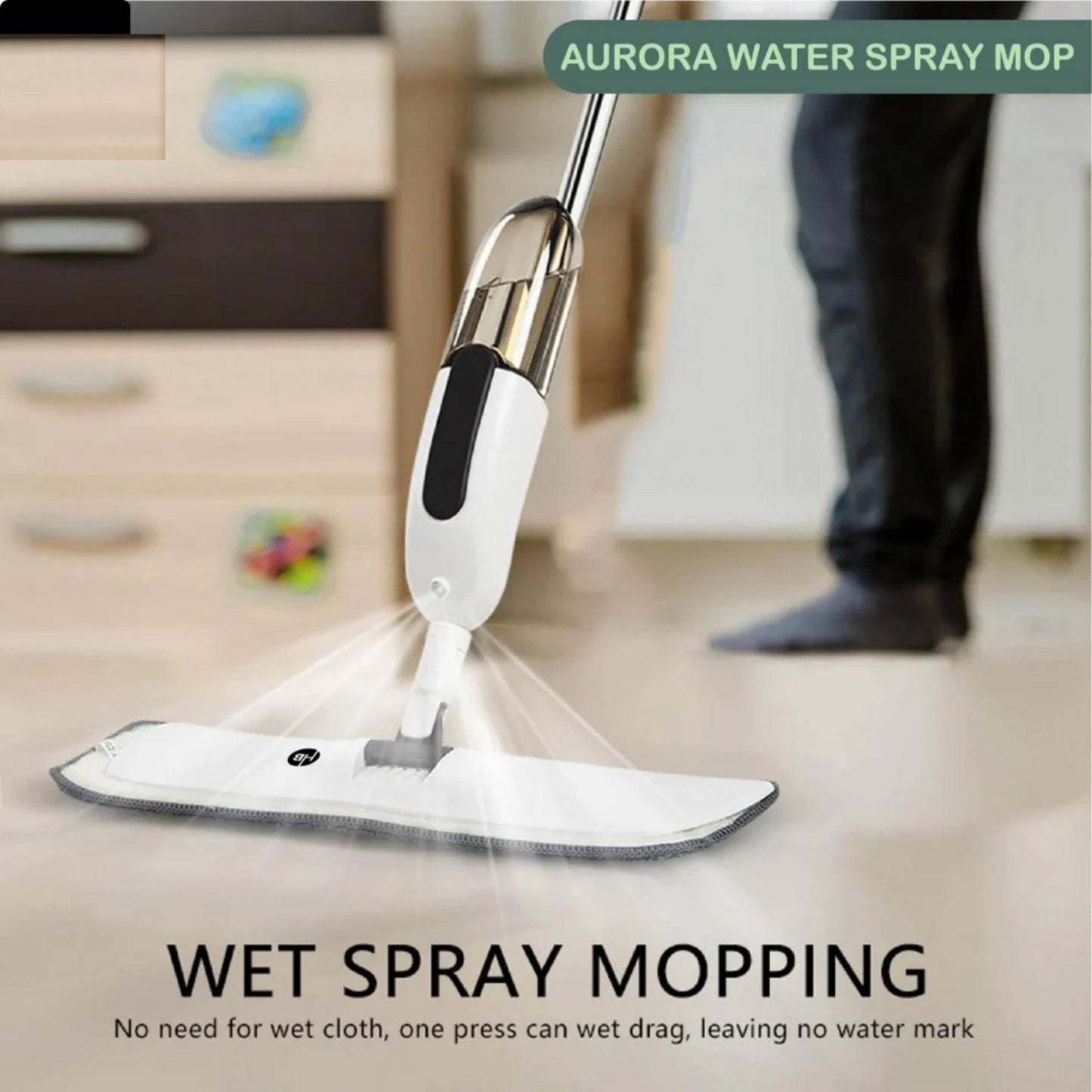 🔥Spray Mop with Refillable Bottle and Pro-Microfiber Mop