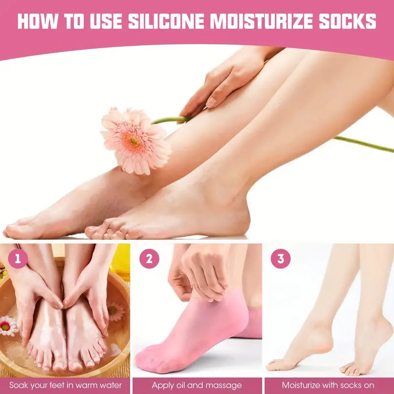 🔥Moisturizing Foot Mask Exfoliating Silicone Socks Beach Protective Socks